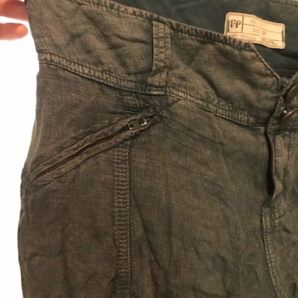 Free People cargo cropped pants